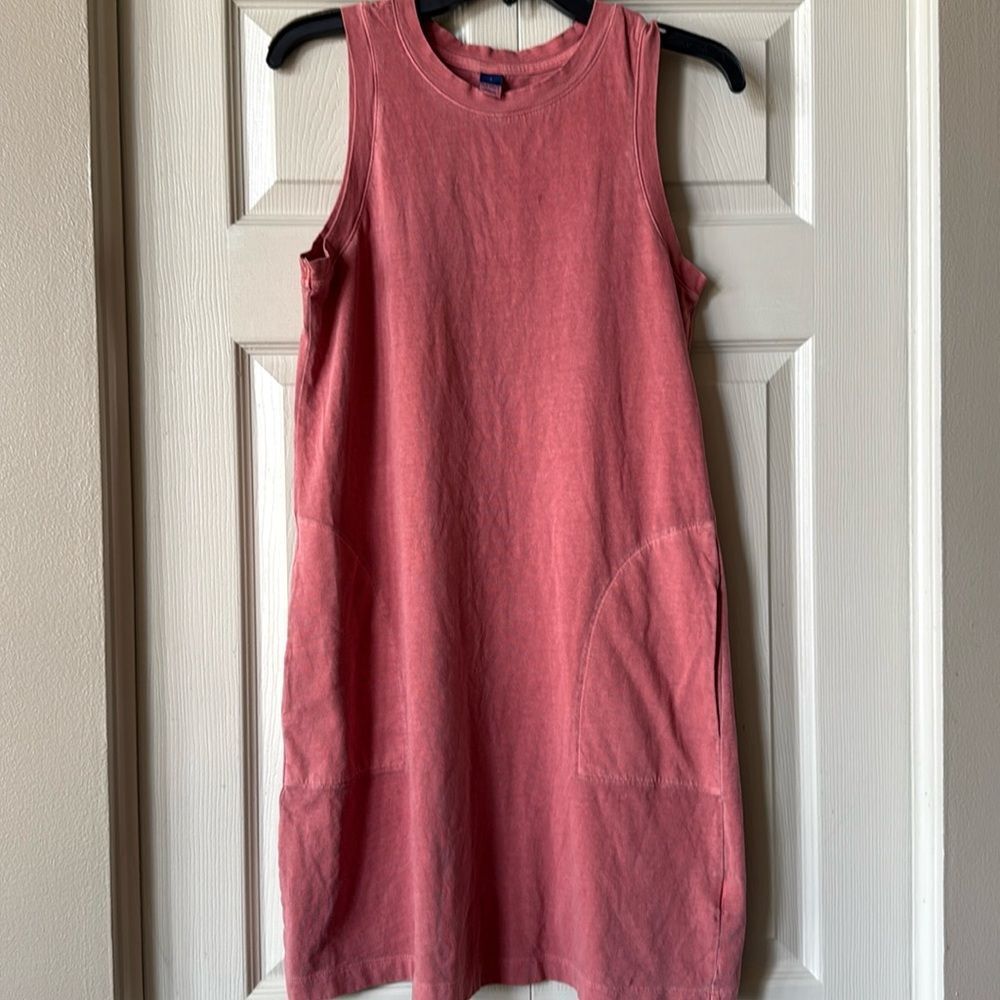 Old Navy Coral Midi Tank Dress - Picture 2 of 6